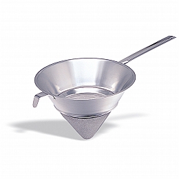 Cedilo inox v obliki lijaka, premer 24 cm