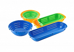 Okrogla košarica za testo PP - premer 19 cm