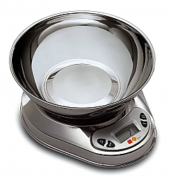 Elektronska tehtnica z inox posodo, 5 kg