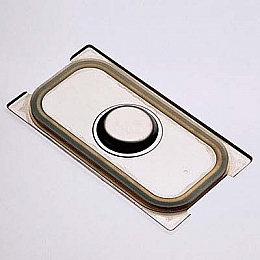 Pokrov z ročajem, inox GN 1/4