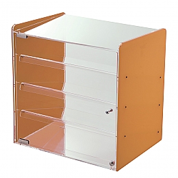 Vitrina za slaščice, oranžne stranice