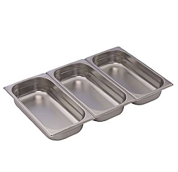 Inox AISI 304 posoda Gastronorm GN 1/3 višina 20 mm