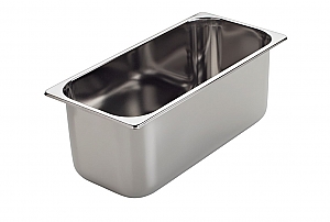 Posoda za sladoled 3,3 lt iz inoxa, višina 80 mm
