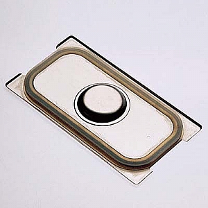 Pokrov z ročajem, inox GN 1/4