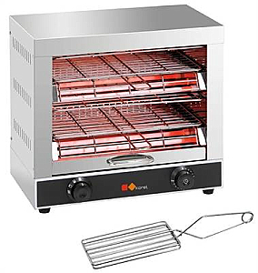 Vodoravni opekač z 2 nivojema