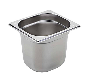 Inox posoda Gastronorm GN 1/6 višina 150 mm AISI 304