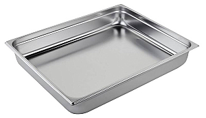 Inox posoda Gastronorm GN 2/1 višina 100 mm, AISI 304