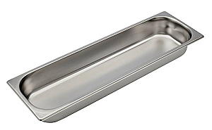 Inox posoda Gastronorm GN 2/4 višina 65 mm, AISI 304