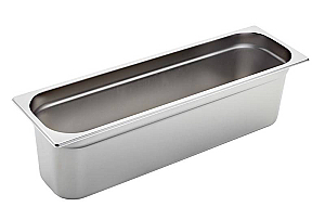Inox posoda Gastronorm GN 2/4 višina 150 mm, AISI 304