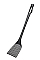 Črna perforirana najlonska lopatica, 51 cm
